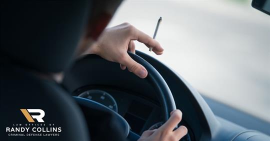 smoking joint in car