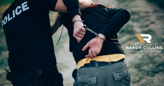 police making an arrest, suspect fighting it